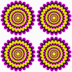 创意视觉彩色错觉图