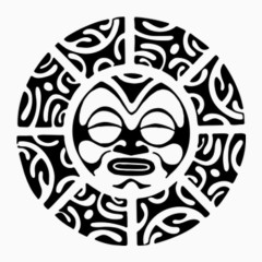 原始部落单色图腾