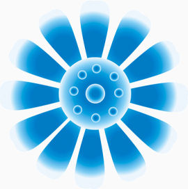 科技蓝色风扇旋转叶片