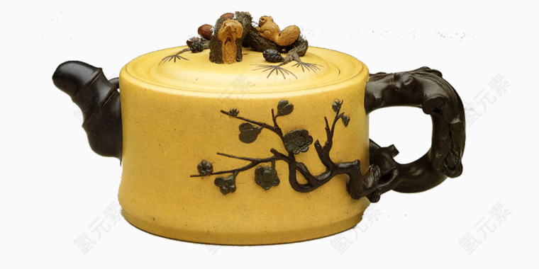 黄色茶壶