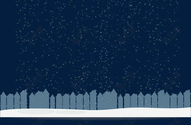 雪景下雪