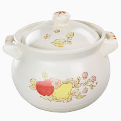 煲粥锅炖锅白色陶瓷