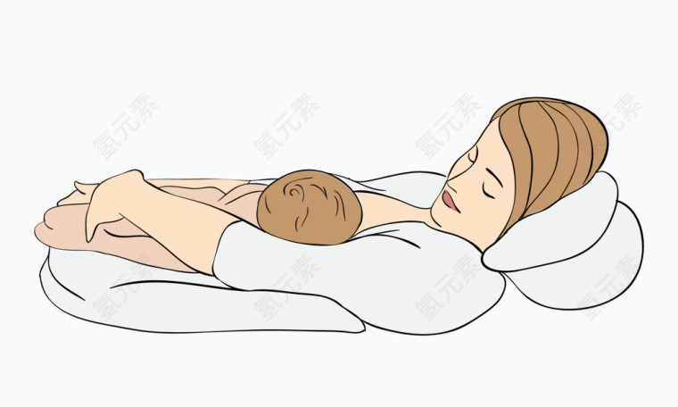 躺卧母乳喂养