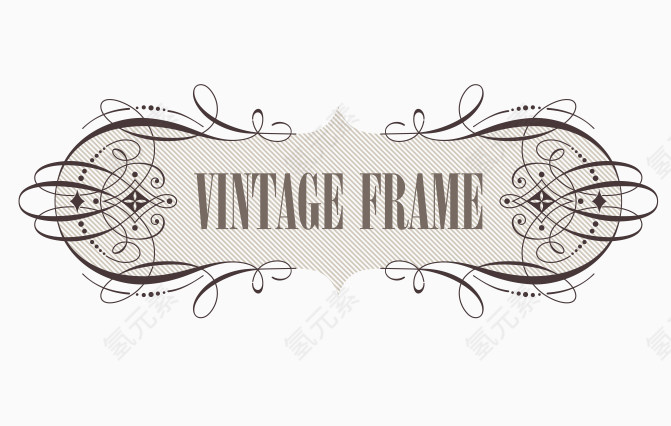 欧式底纹花纹边框