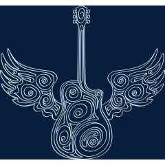 矢量翅膀吉他