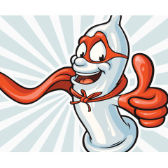 安全套卡通形象