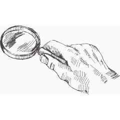 手绘放大镜