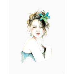 手绘创意高端女装设计