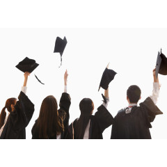 毕业生毕业硕士服丢硕士帽