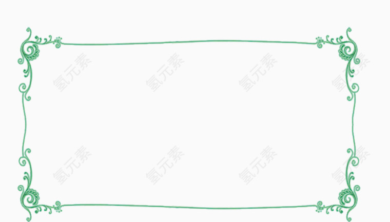 绿色的边框