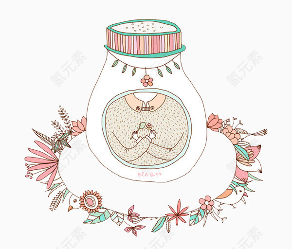 简笔画许愿瓶