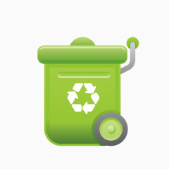 绿色垃圾桶