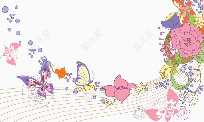 小清新图案矢量PNG