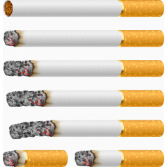 矢量燃烧的烟卷