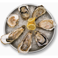 新鲜冰镇生蚝