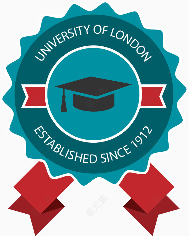 矢量校园学校标签素材