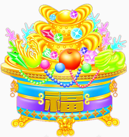 福字聚宝盆
