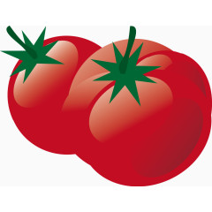 红色番茄手绘元素