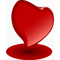 红色立体心形