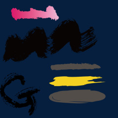 矢量曲线传统字母书法笔刷