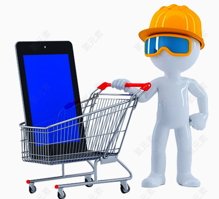 购物车3D小人