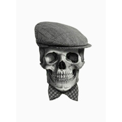 戴帽子的骷髅头