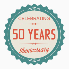 50周年纪念标签