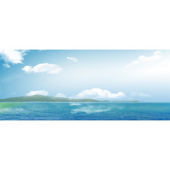 蓝天白云倒影背景图片