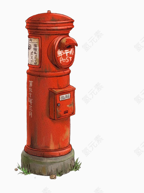 红色邮筒