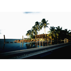 马尔代夫中央格兰德岛夜景