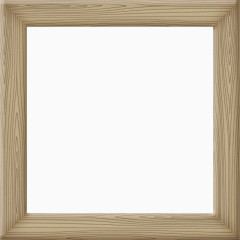 卡通手绘木质方形边框