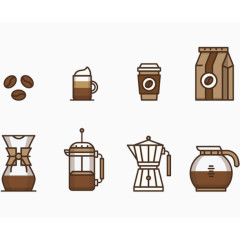 咖啡店材料器具