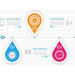 PPT数字图表素材