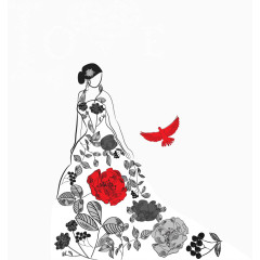 矢量创意时尚服装秀礼服