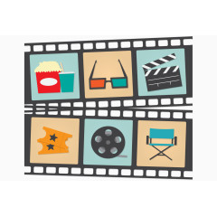 胶片上的电影素材