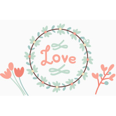 婚礼主题背景矢量图