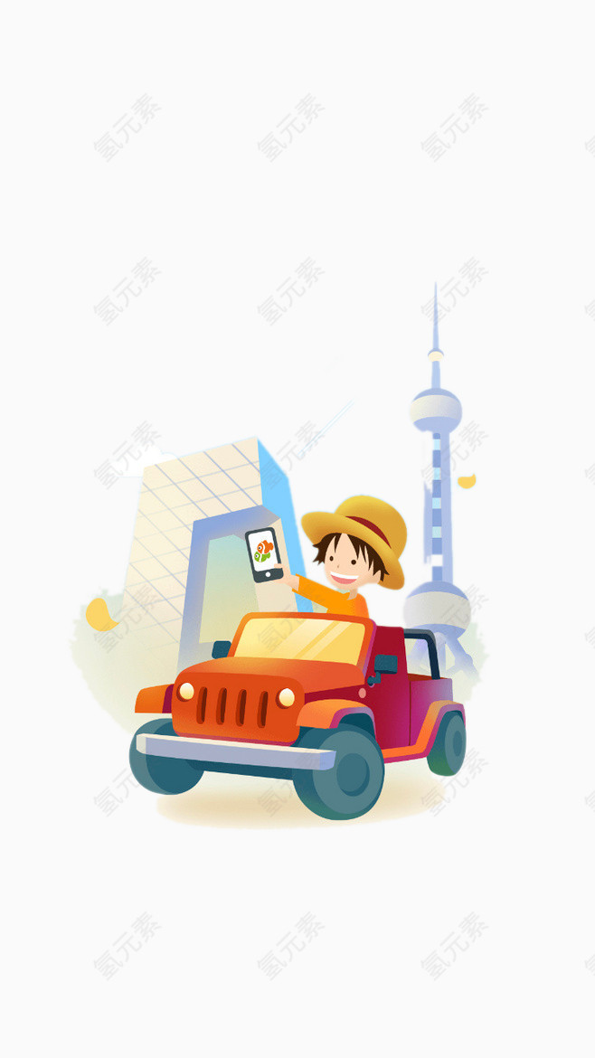 APP旅游元素