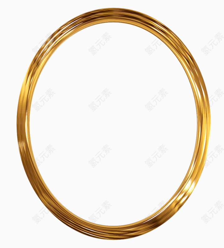 一个金色的圆环