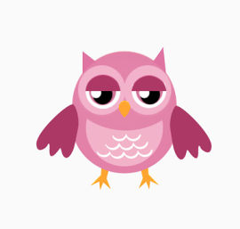 粉色猫头鹰