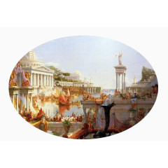 宫廷式古罗马艺术油画