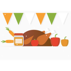 矢量感恩节胡萝卜