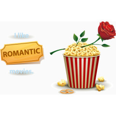 电影元素插画矢量素材