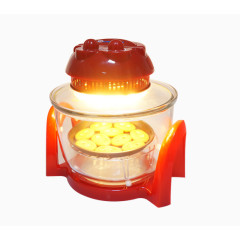 红色运行中的空气炸锅