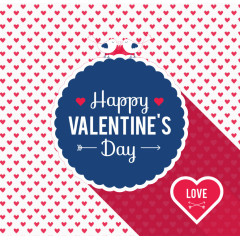 精致情人节标签贺卡矢量素材