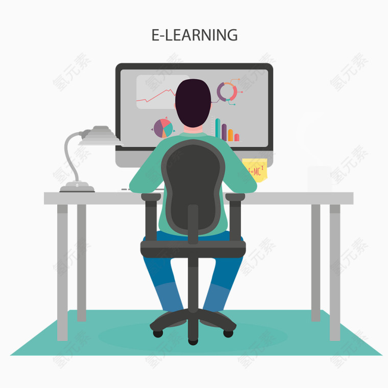 矢量网上学习插画