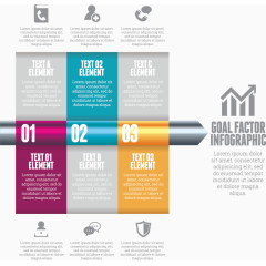 矢量凸起的图表