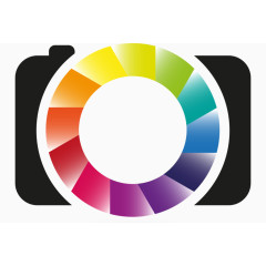 简约彩色摄影展矢量元素