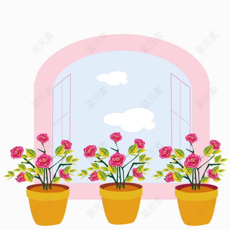 矢量植物鲜花