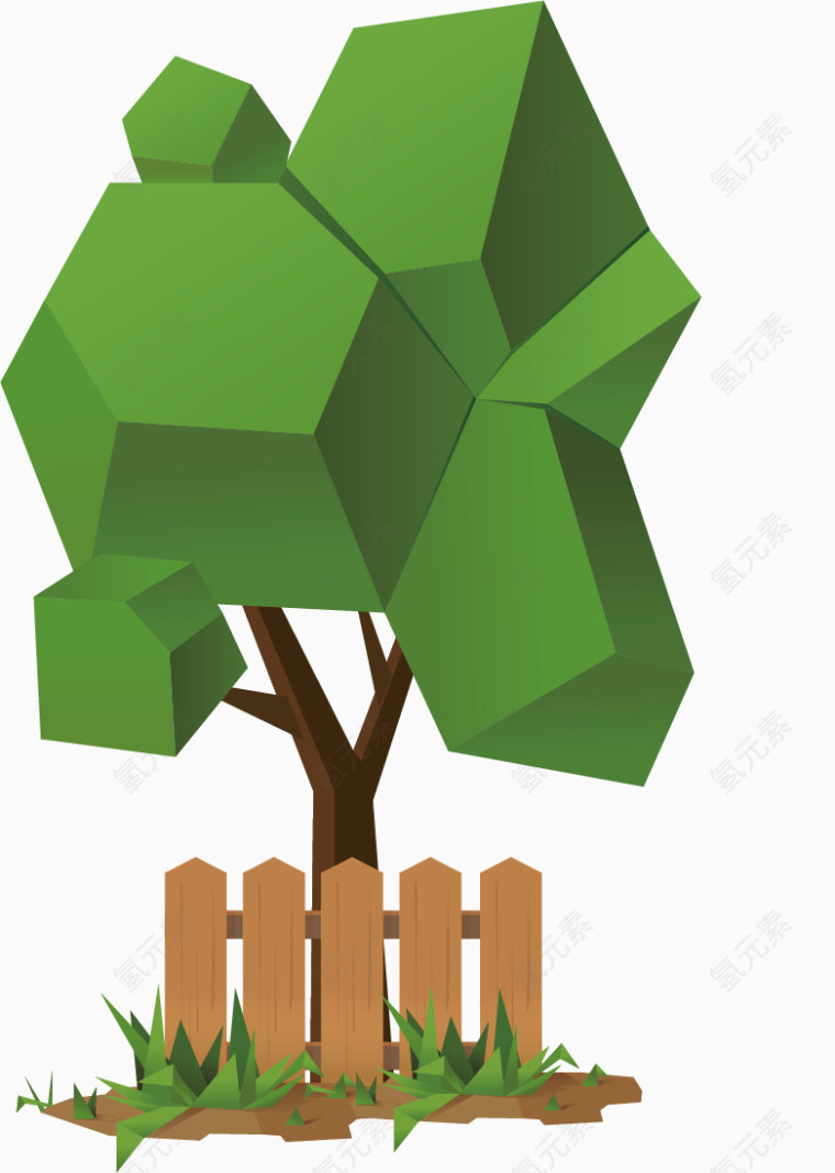卡通树素材