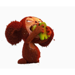 红色3d毛怪